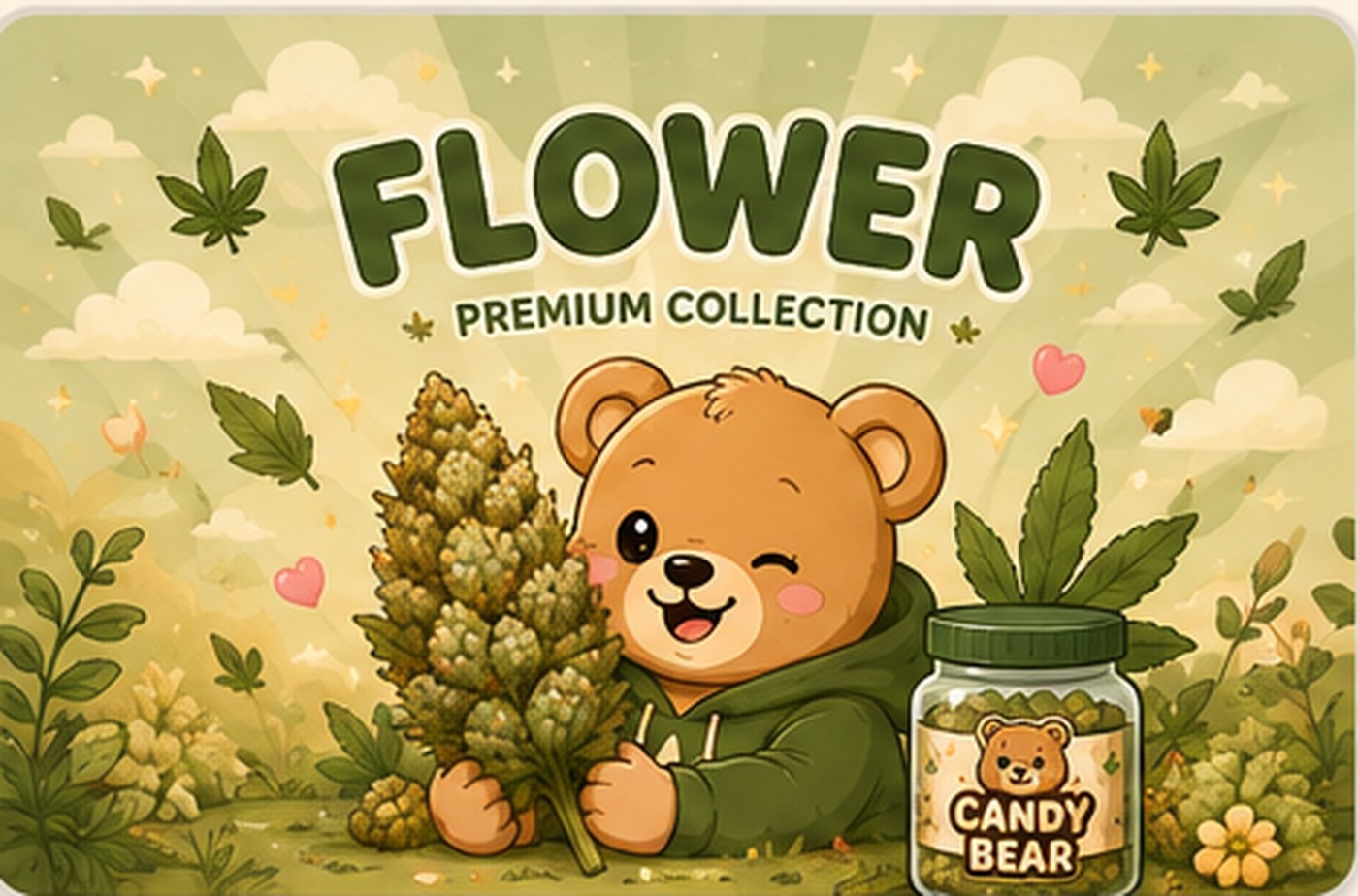 Candy Bear Flower Collection banner